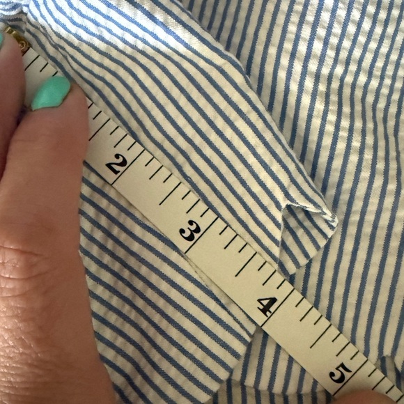 J. Crew buttercup hem seersucker shorts • NWT • women’s size 14 - Picture 7 of 7